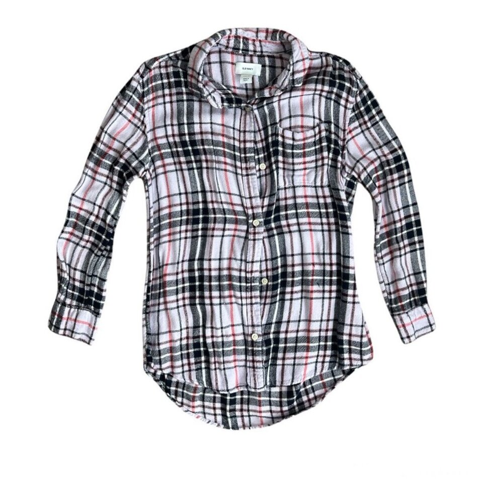 Old Navy Flannel Shirt Size L (10-12) GUC